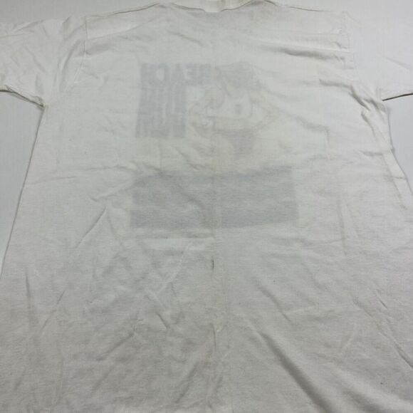 Vintage‎ Beach Bum White T-shirt Wave Design Size Large Made In USA 100% Cotton - Picture 8 of 9